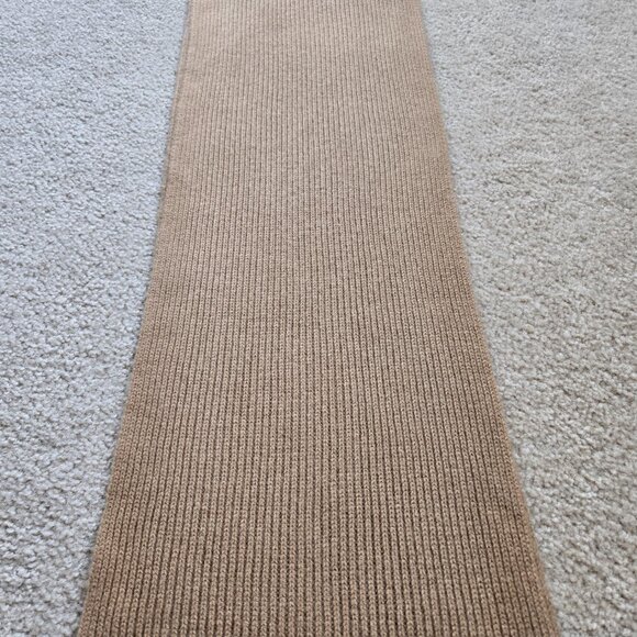 & Other Stories NWOT Ribbed Cashmere Scarf Camel Tan - Picture 2 of 6